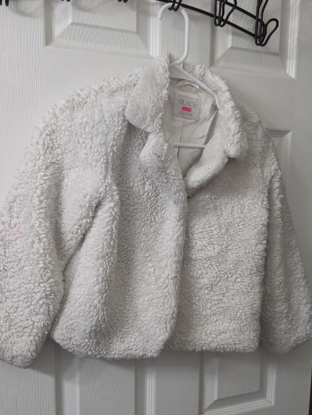 The Children's Place White Sherpa Jacket